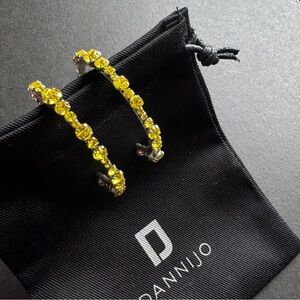 DANNIJO Alicia Swarovski Crystal Hoop Earrings
